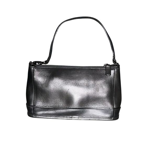 Coach Pearlized Bleecker Demi Zip Hand Bag Wristlet Gray J9E 6151 - Picture 3 of 14